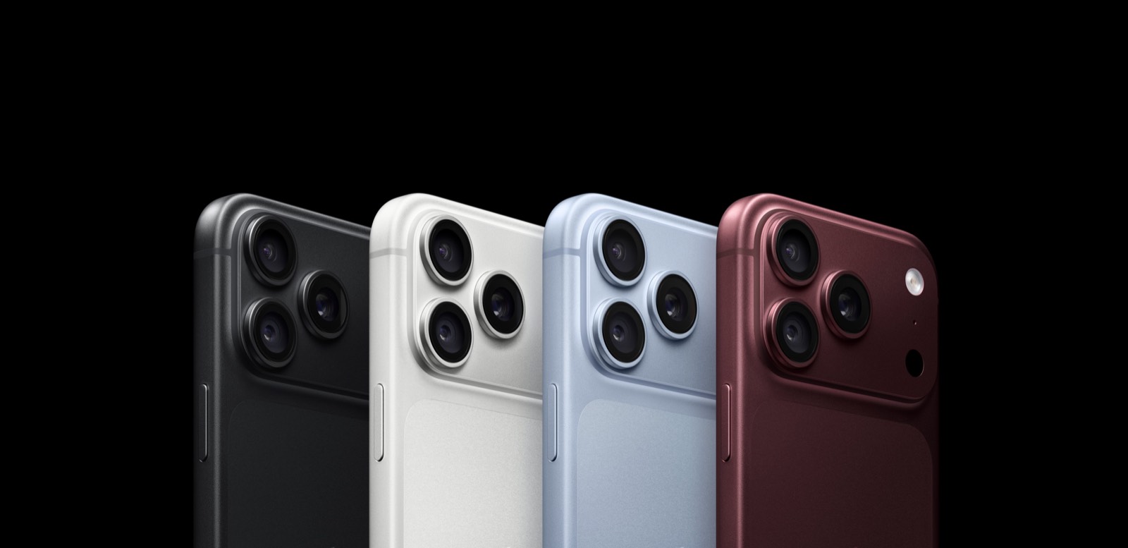 Los cuatro colores del iPhone 18 Pro: negro, plata, glaciar y borgoña